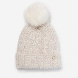 Faux Fur Pom Beanie NWT